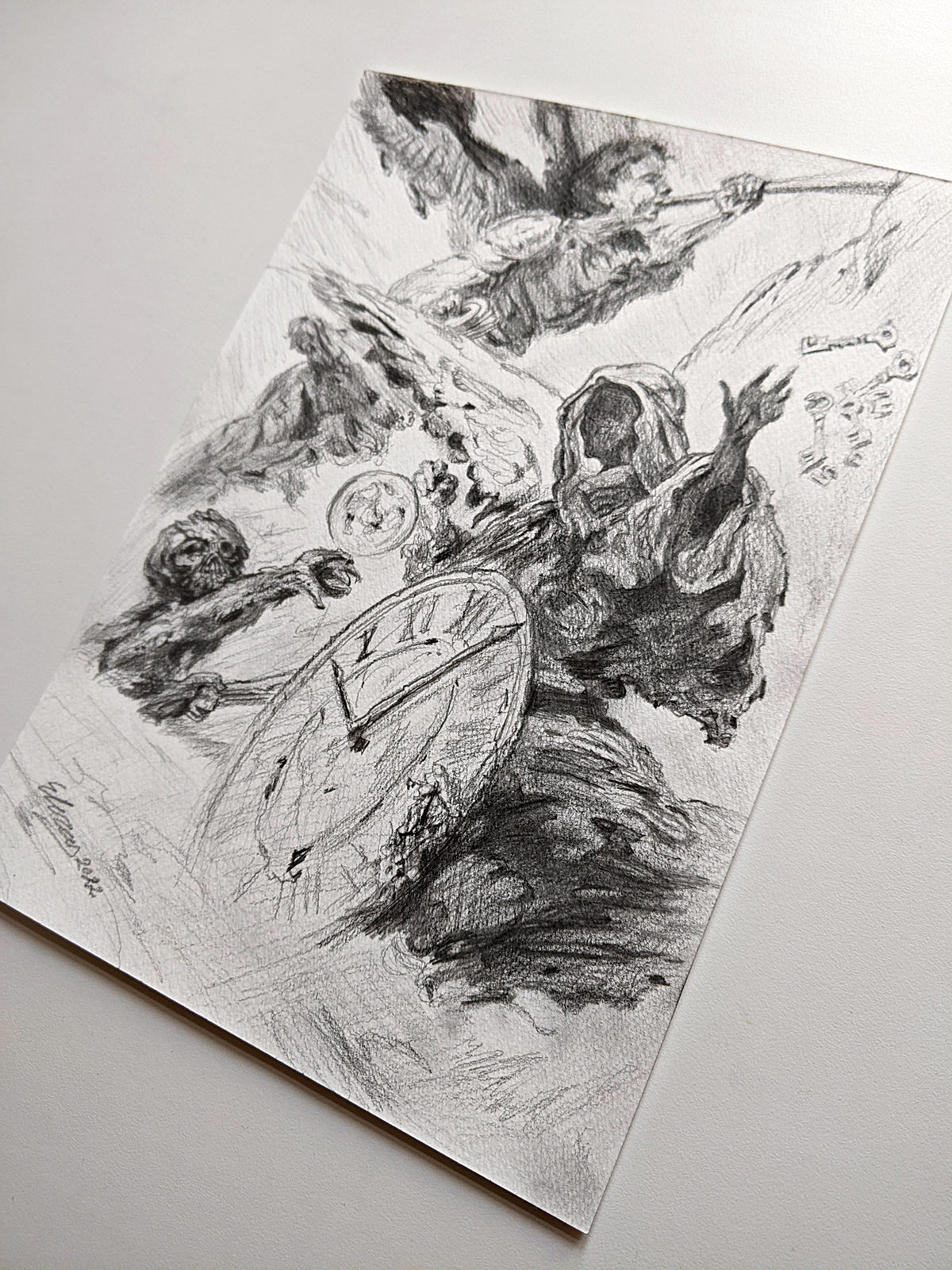 ORIGINAL ART - Pencil Sketch of 'Helloween'