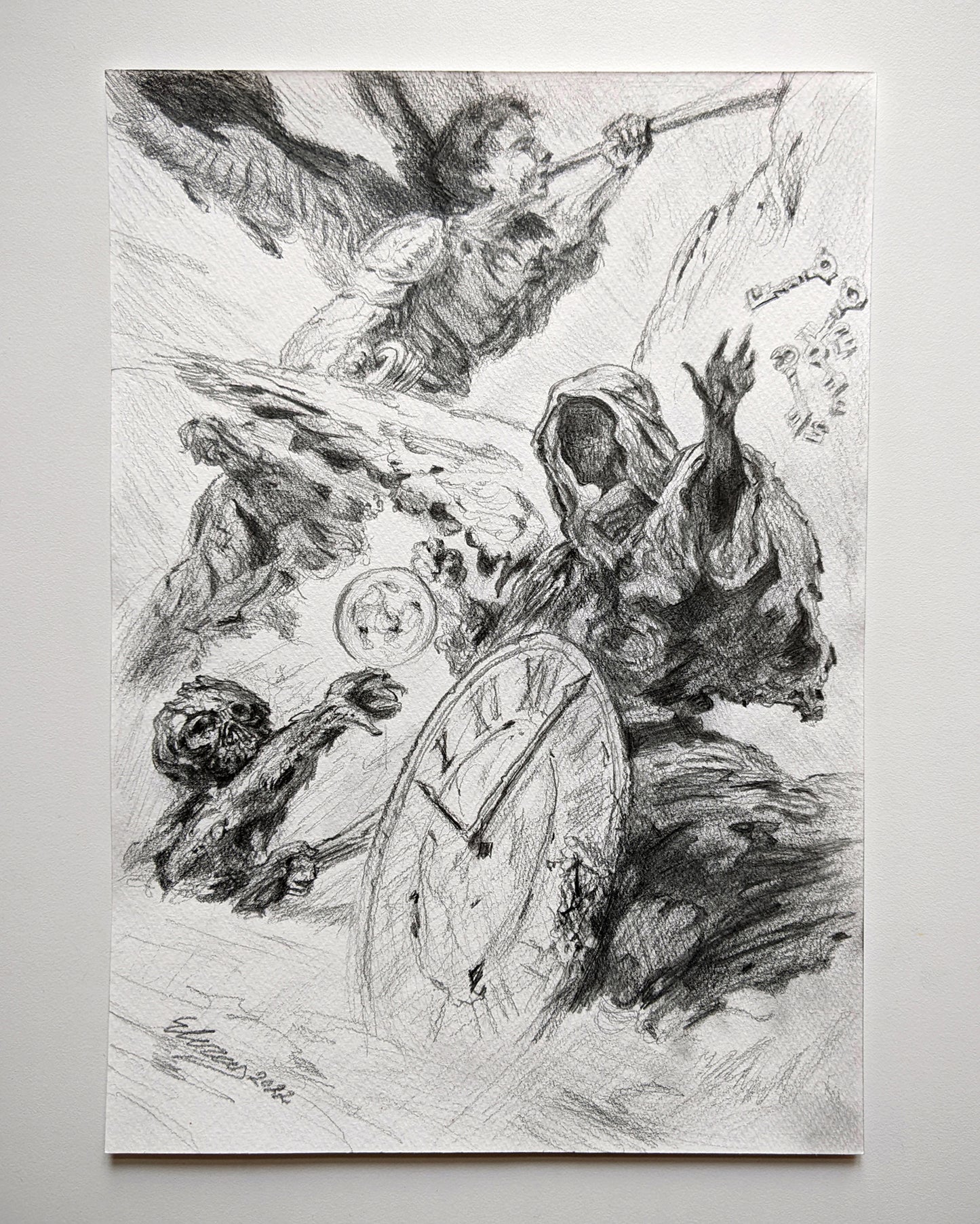 ORIGINAL ART - Pencil Sketch of 'Helloween'